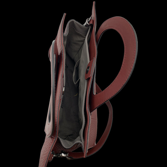 Vince Camuto Large Leather Tote w/ Crossbody Strap Beck Cinnabar - Picture 5 of 5